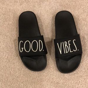 GOOD VIBES Rubber Slip-On’s  - NEW - Size 7